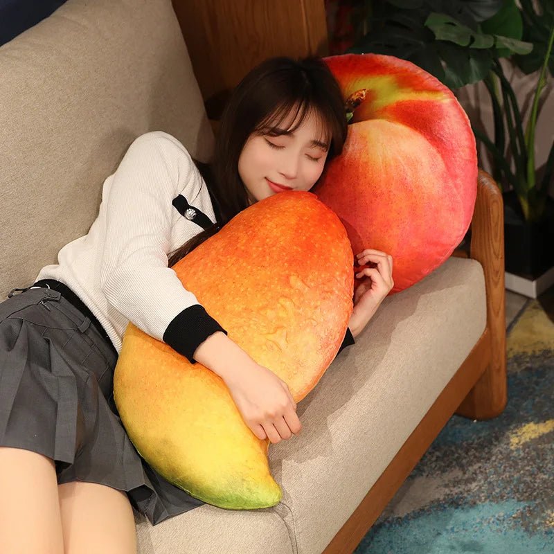 Plush Simulation Fruit Throw Pillow, 15 Fruits, 16-22" | 40-55 cm