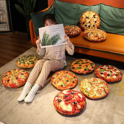 Plushie Simulation Pizza, 10 Varieties, 16-20" | 40-50 cm