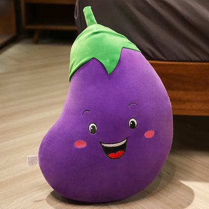 Plushie Smiling Cartoon Vegetables, Four Veggies, 12-20" | 30-50 cm