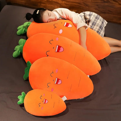 Plushie Smiling Cartoon Vegetables, Four Veggies, 12-20" | 30-50 cm