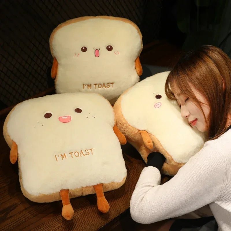 Plushie Toast Kawaii Hand Warmers, Three Styles