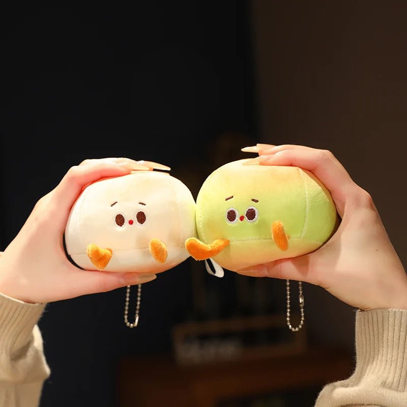 Llave de peluche Bao Bun, 4 colores, 4" | 10 centímetros