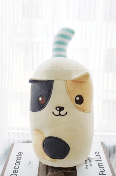 Plushie Bubble Tea in Animal Cup Plushie, Three Animals, 9" | 23 cm plush toy – – dog – Image 8 | Plushie Produce