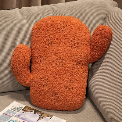 Plushie Decorative Cactus Throw Pillow, Three Colors, 12-16" | 30-40 cm plush toy – – Orange – Image 7 | Plushie Produce