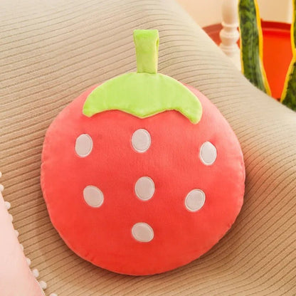 Combo de Cobertor de Almofada de Frutas e Legumes Plushie, 10 Designs de Almofadas