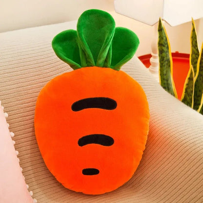 Combo de Cobertor de Almofada de Frutas e Legumes Plushie, 10 Designs de Almofadas