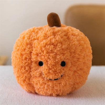 Plushie Fuzzy Fruits & Vegetables, 9 Varieties, 6-11" | 16-28 cm plush toy – – Orange Pumpkin – Image 15 | Plushie Produce
