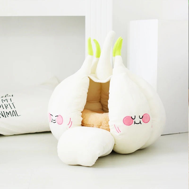 Giường thú cưng Kawaii Bằng nhồi bông Tỏi cho thú cưng nặng tới 16.5 lbs (7.5 kg)