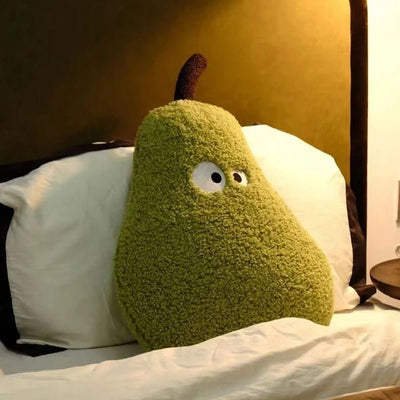 Plushie Giant Fuzzy Cartoon Pear, 24" | 60 cm plush toy – – – Image 5 | Plushie Produce