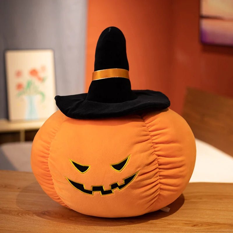 Plushie Halloween Abóbora de Jack-O-Lantern Plushie, 12 Designs, 8-28" | 20-70 cm