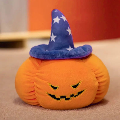 Plushie Halloween Abóbora de Jack-O-Lantern Plushie, 12 Designs, 8-28" | 20-70 cm