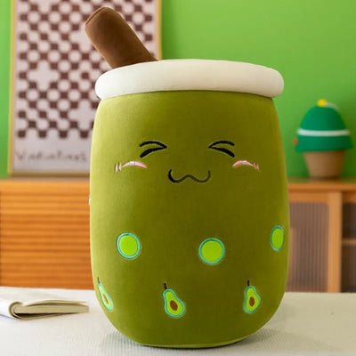 Plushie Jumbo Bubble Tea, 16 Styles, 9-28" | 22-70cm plush toy – – Avocado/Closed Eyes – Image 20 | Plushie Produce