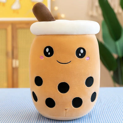 Plushie Jumbo Bubble Tea, 16 Styles, 9-28" | 22-70cm plush toy – – Brown Sugar/Open Eyes – Image 16 | Plushie Produce