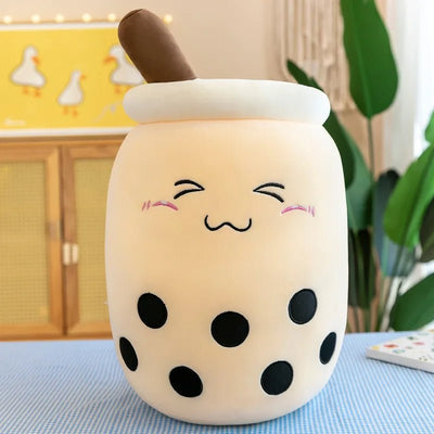 Plushie Jumbo Bubble Tea, 16 Styles, 9-28" | 22-70cm plush toy – – Cream/Closed Eyes – Image 21 | Plushie Produce