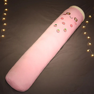 Plushie Jumbo Bubble Tea Body Pillow, Five Styles, 3.3-4.9' | 100-130cm plush toy – – Pink – Image 12 | Plushie Produce