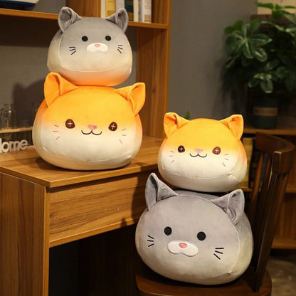 Gato Kawaii de Peluche como Pan de Masa Madre, 12-16" | 30-40 centímetros