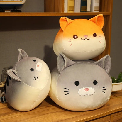 Pluche Kawaii Kat als Zuurdesembrood, 12-16" | 30-40cm