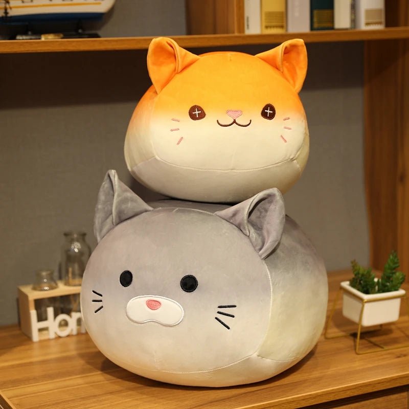 Gato Kawaii de Peluche como Pan de Masa Madre, 12-16" | 30-40 centímetros