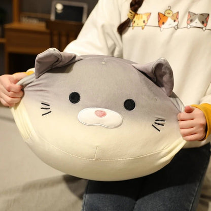 Gato Kawaii de Peluche como Pan de Masa Madre, 12-16" | 30-40 centímetros