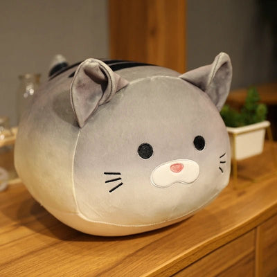 Plushie Kawaii Cat as Sourdough Bread, 12-16" | 30-40 cm plush toy – – Grey – Image 9 | Plushie Produce