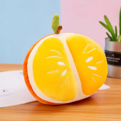 Plushie Lifelike Sliced Orange, 10" | 25 cm plush toy – – – Image 1 | Plushie Produce