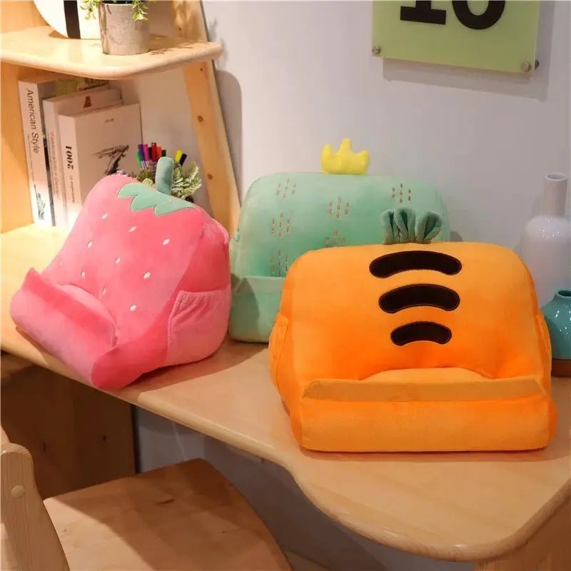 Plushie Phone/Tablet Stand in Four Food Styles, 12" | 30 cm Plushie Produce