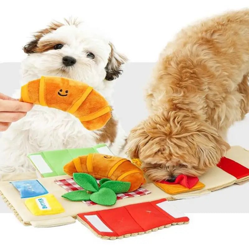 Pluche Picknickmand Hond Snuffel Speelgoed, 7" | 17 cm