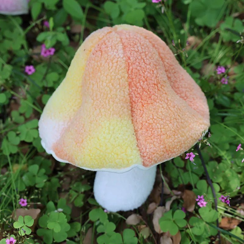 Plushie Realistic Colorful Mushroom, 12-18" | 30-45 cm plush toy – – Orange – Image 11 | Plushie Produce