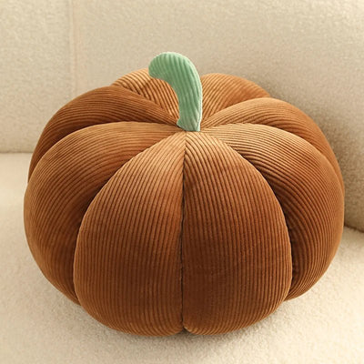 Plushie Realistic Decorative Pumpkin, 24 Styles, 7-14" | 18-35 cm plush toy – – brown/ corduroy – Image 10 | Plushie Produce