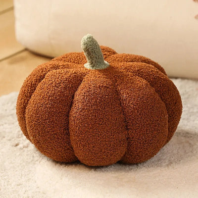 Plushie Realistic Decorative Pumpkin, 24 Styles, 7-14" | 18-35 cm plush toy – – light brown/ short stem – Image 27 | Plushie Produce