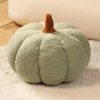Plushie Realistic Decorative Pumpkin, 24 Styles, 7-14" | 18-35 cm plush toy – – light green/ short stem – Image 25 | Plushie Produce