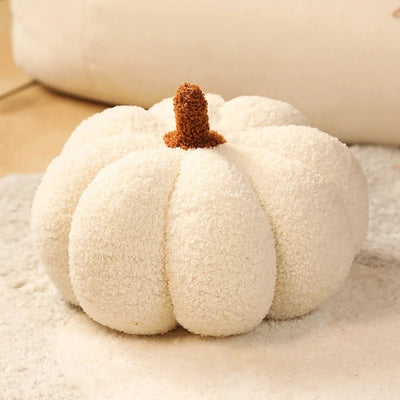 Plushie Realistic Decorative Pumpkin, 24 Styles, 7-14" | 18-35 cm plush toy – – white/ short stem – Image 14 | Plushie Produce