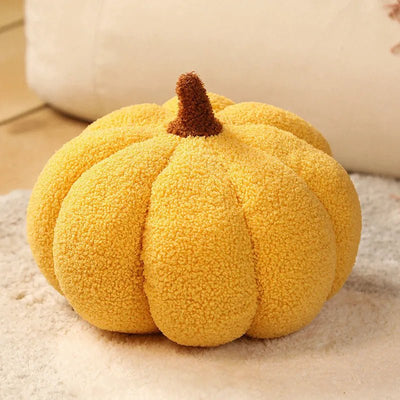 Plushie Realistic Decorative Pumpkin, 24 Styles, 7-14" | 18-35 cm plush toy – – yellow/ short stem – Image 19 | Plushie Produce