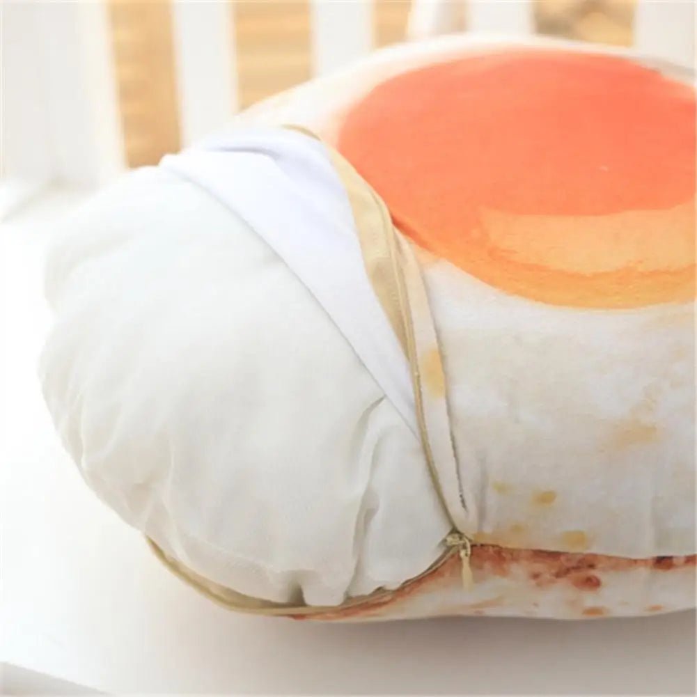 Plushie Realistic Fried Egg Pillow, 16" | 40 cm - Plushie Produce