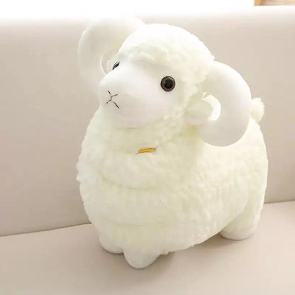 Plushie Realistic Sheep, Four Colors, 8-20" | 20-50 cm plush toy – – White – Image 4 | Plushie Produce