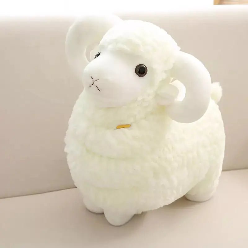 Plushie Realistic Sheep, Four Colors, 8-20" | 20-50 cm plush toy – – White – Image 4 | Plushie Produce