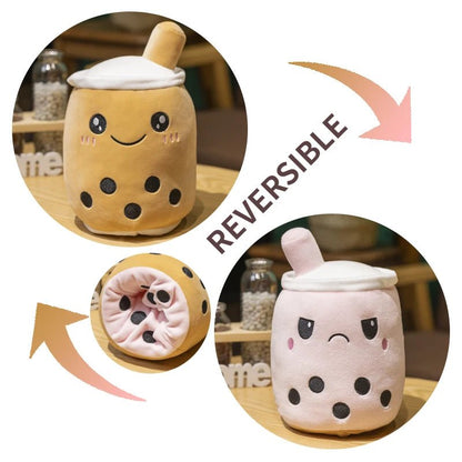 Plushie Reversible Boba Tea Toy, 6-10" | 15-25 cm