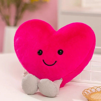 Plushie Valentine's Heart Plushie, Three Colors, 7-12" |18-30 cm plush toy – – Pink – Image 7 | Plushie Produce