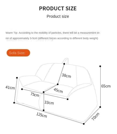 Pumpkin-Themed Two-Person Bean Bag Couch - Four Colors plush toy – – – Image 8 | Plushie Produce