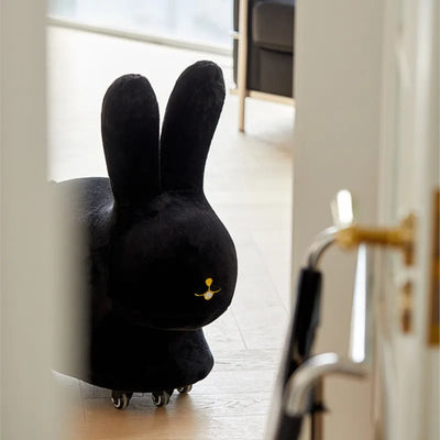 Rabbit Plushie Ottoman with Wheels - Two Colors plush toy – – – Image 6 | Plushie Produce