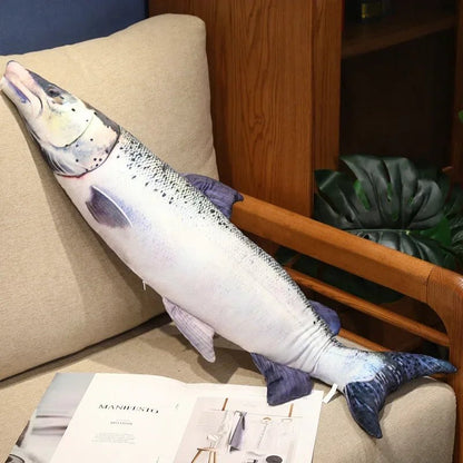 Coleção de Peixes 3D Realistas de Pelúcia, Quatro Peixes, até 39" | 100 cm de comprimento