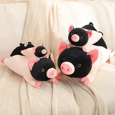 Realistic Black and Pink Pig Plushie, 8-24" | 20-60 cm plush toy – – – Image 9 | Plushie Produce