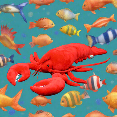 Realistic Lobster Plushie, 14" | 35 cm plush toy – – – Image 1 | Plushie Produce