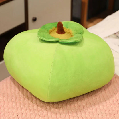 Realistic Persimmon Plushie, Two Colors, 12-16" | 30-40 cm plush toy – – green – Image 7 | Plushie Produce