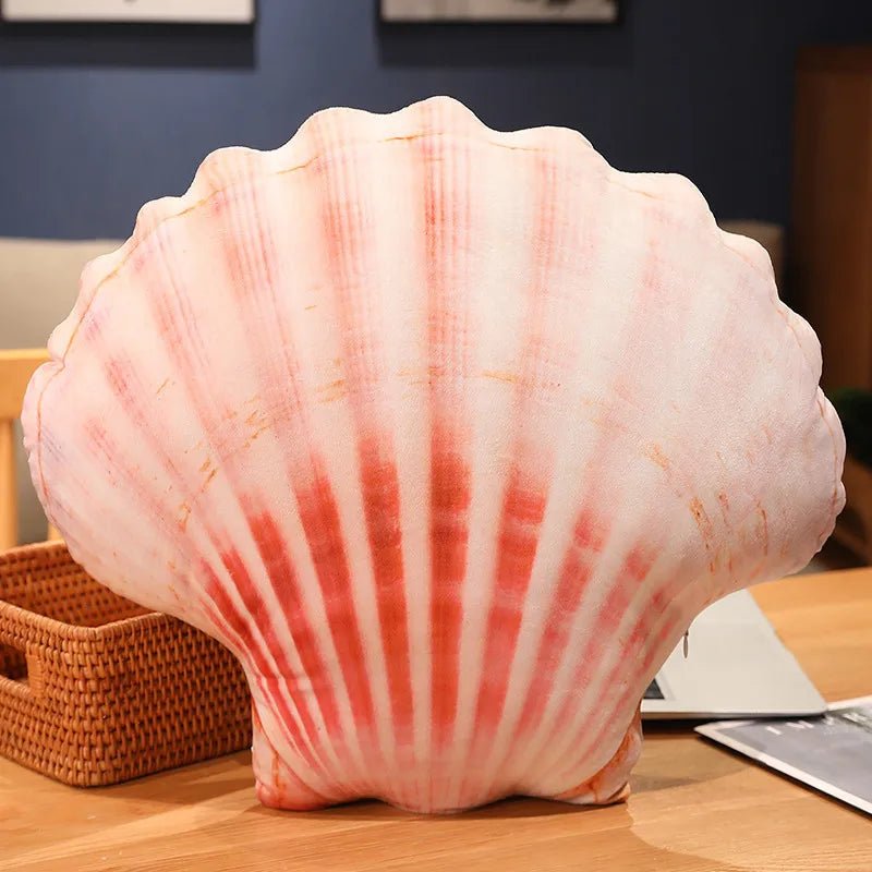 Plushie Realistic Seashell Throw Pillows, Six Styles