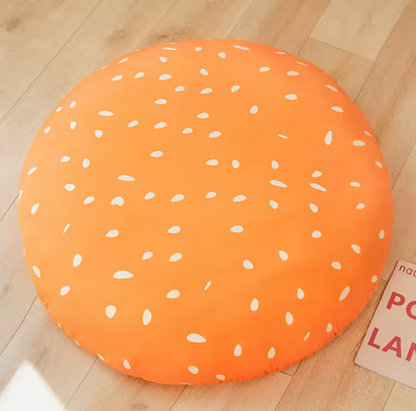 Conjunto de Peluches de Hamburguesa Deluxe – Juguete de Comida de Peluche Gigante con Ingredientes Separados