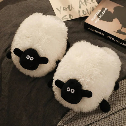 Plushie Sheep Slippers, US Men 4-8.5/ Women 5.5-10