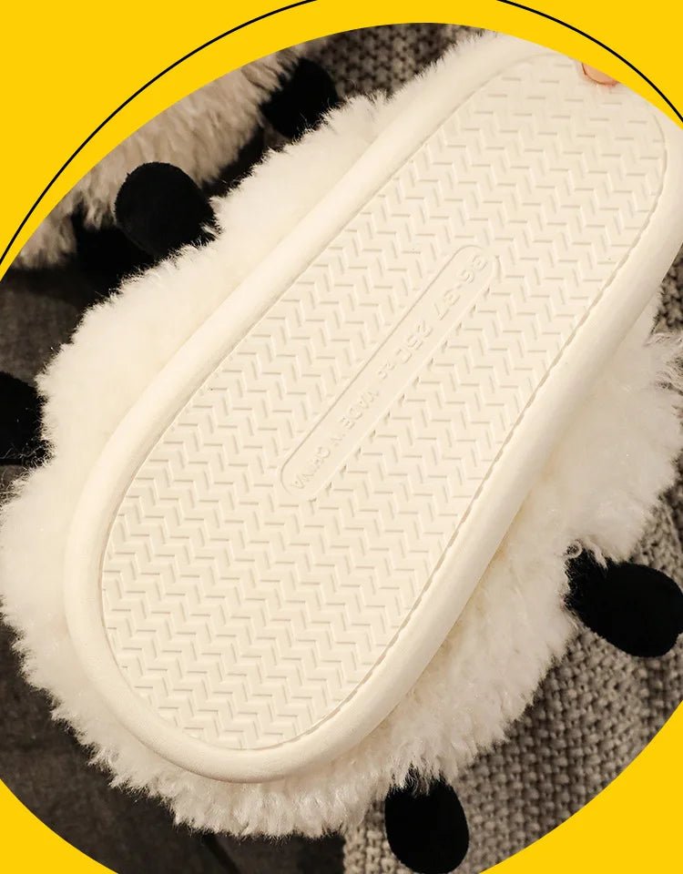 Pluche Schapen Slippers, US Mannen 4-8.5 / Vrouwen 5.5-10