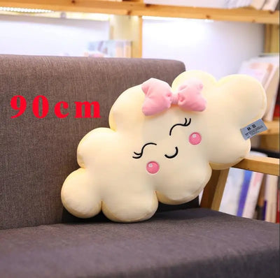 Smiling Kawaii Cloud Plushie, 20-35" | 50-90 cm plush toy – – 90cm pink – Image 14 | Plushie Produce
