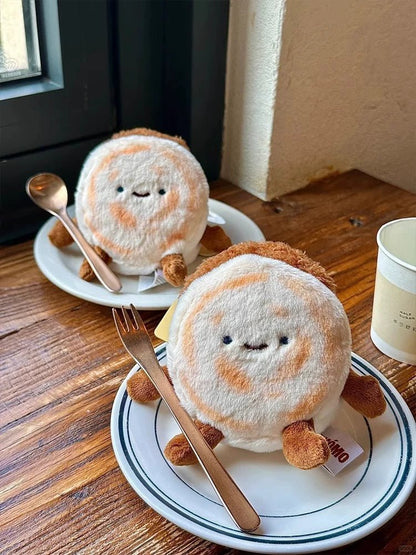 Plüsch Dampfbrötchen Schlüsselanhänger